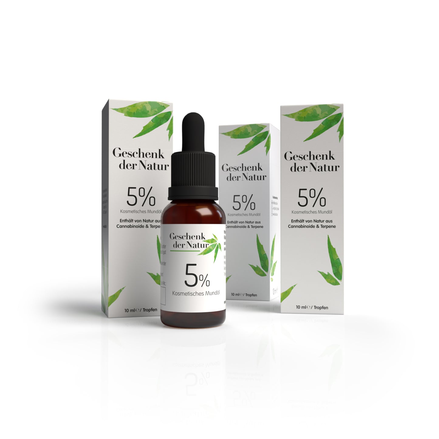 3x Geschenk der Natur CBD Öl 5 % (10 ml)