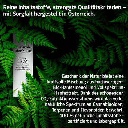 3x Geschenk der Natur CBD Öl 5 % (10 ml)