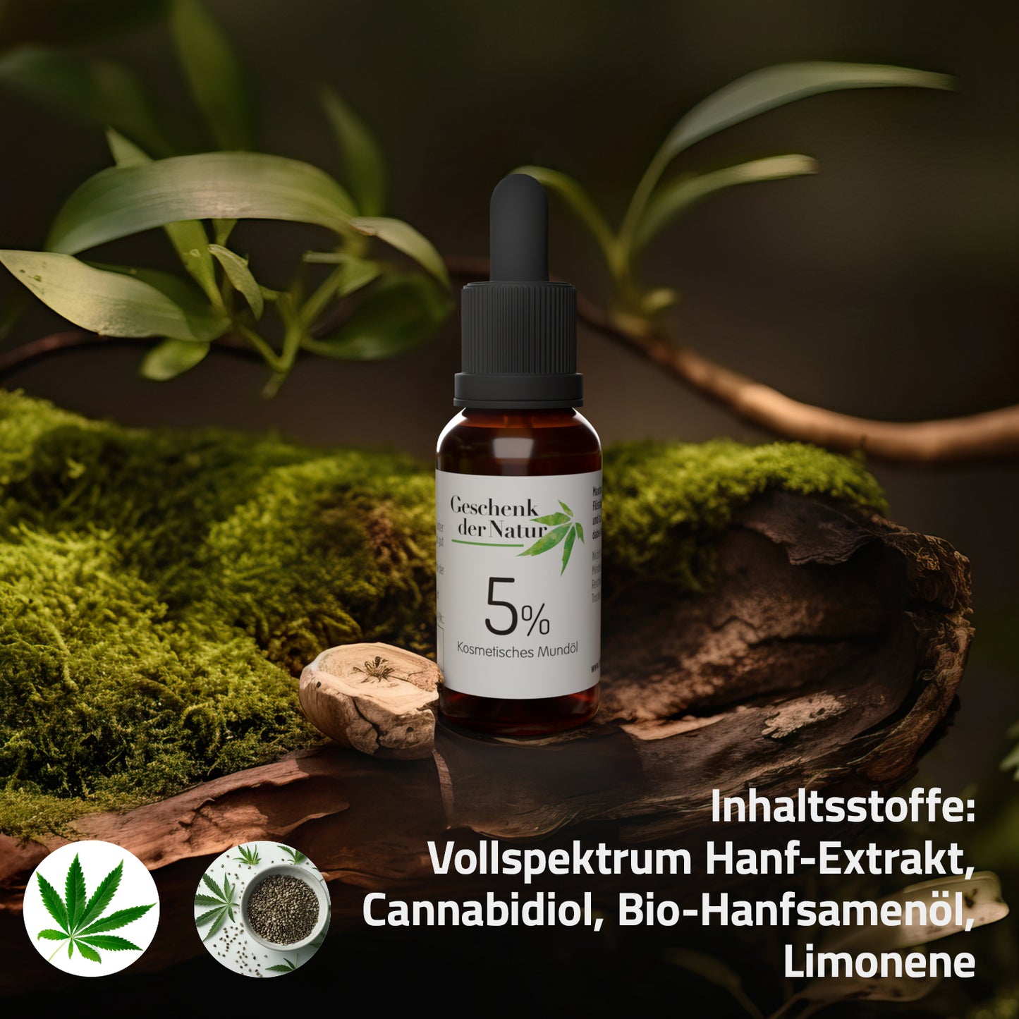 3x Geschenk der Natur CBD Öl 5 % (10 ml)